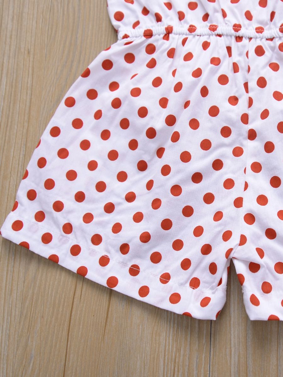 Polka Dots Girl's Romper - bounti4lme