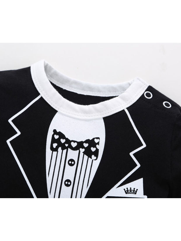 Tuxedo Print Baby Boy Bodysuit - bounti4lme