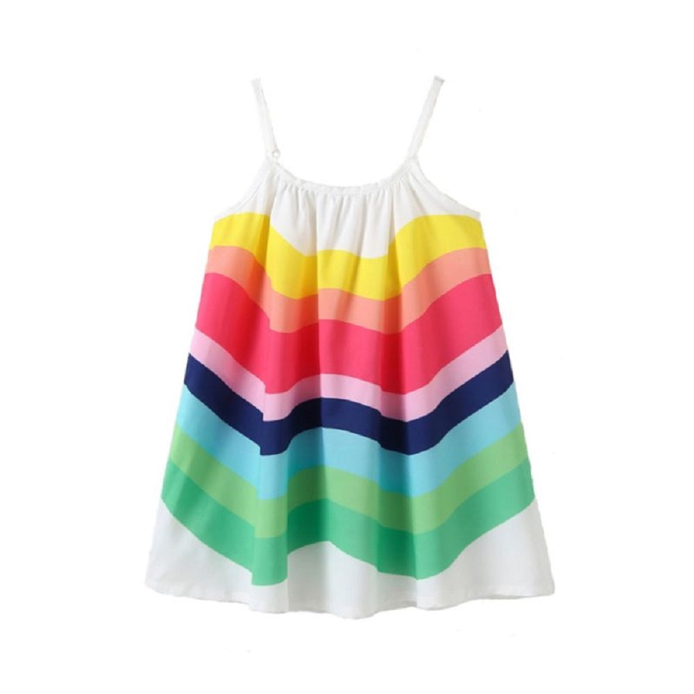 Rainbow Color Girl's Sundress - bounti4lme