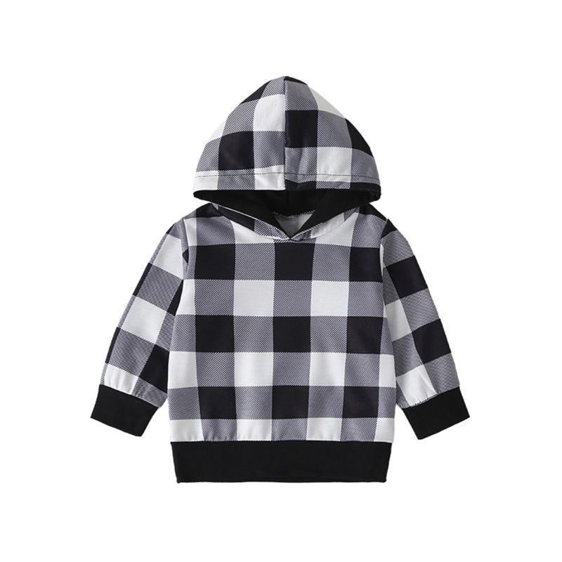 Boy's Checkered Hoodie - bounti4lme