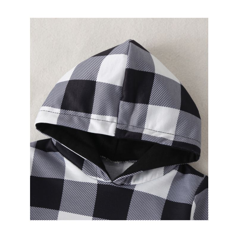 Boy's Checkered Hoodie - bounti4lme