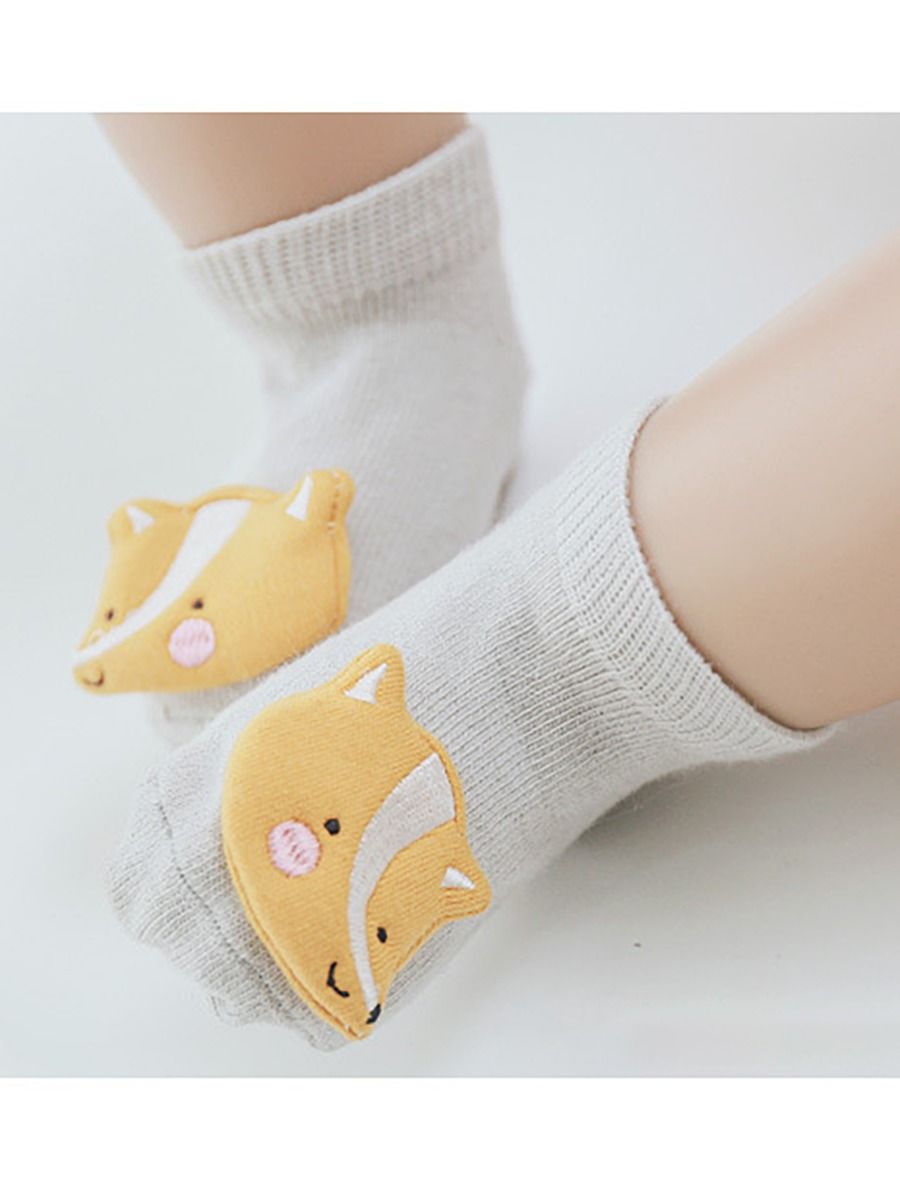 3 Pair Puff Animal Baby Anti-slip Floor Socks - bounti4lme