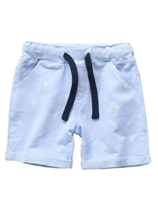 Little Boys Coconut Tree Print Pull-on Shorts - bounti4lme