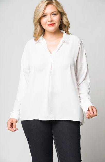 Criss-cross Plus Size Top - bounti4lme