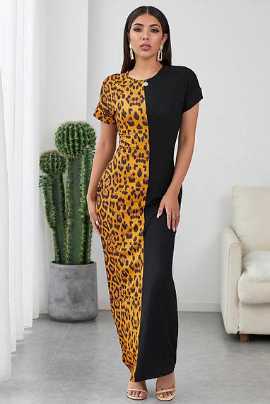 My Other Half Cheetah Print Maxi Dress - bounti4lme